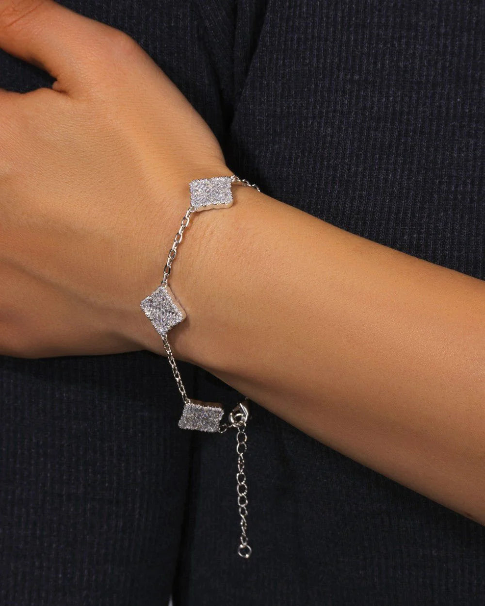 Iced Clover Bracelet