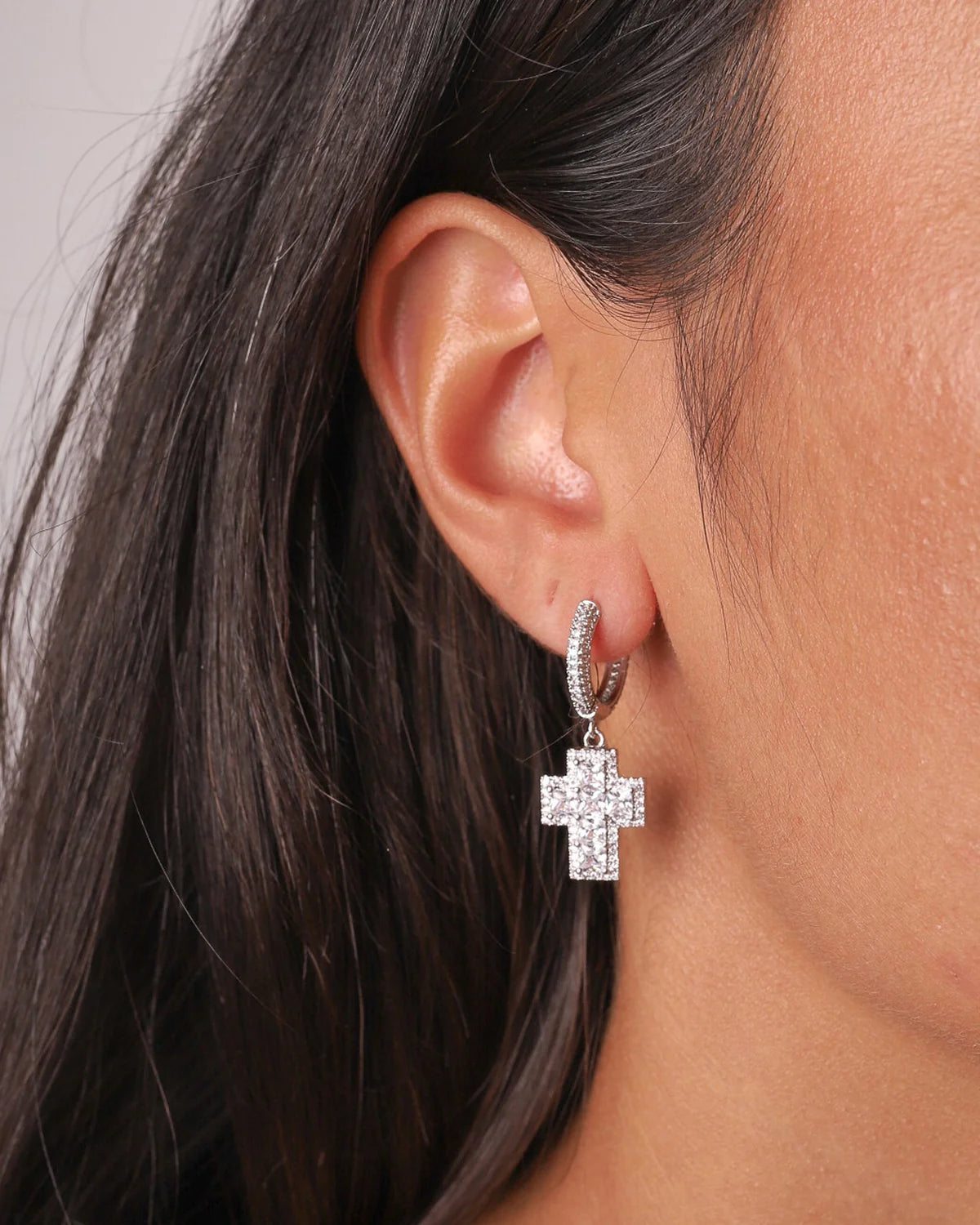 Dangly Cross Earrings