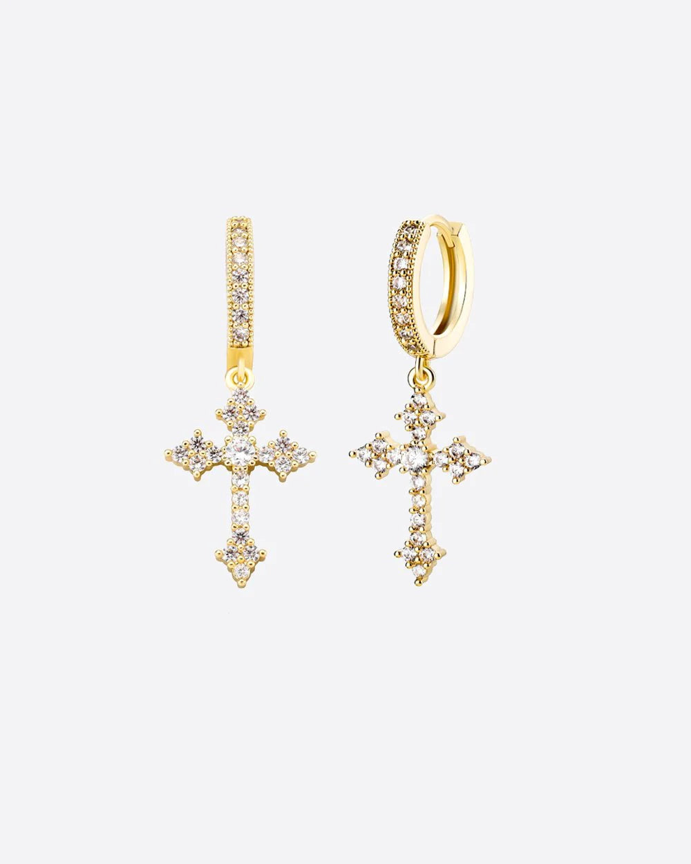 Icey Cross Earrings