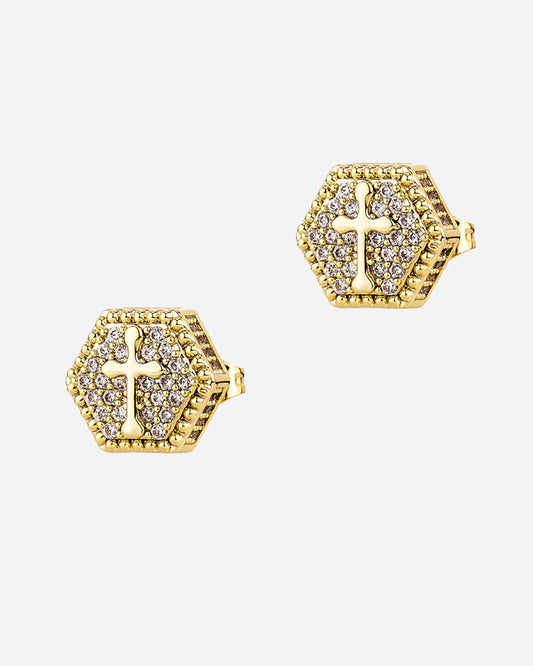 Cross Stud Earrings