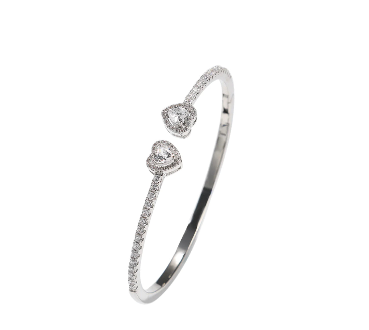 Classy Heart Cuff Bracelet